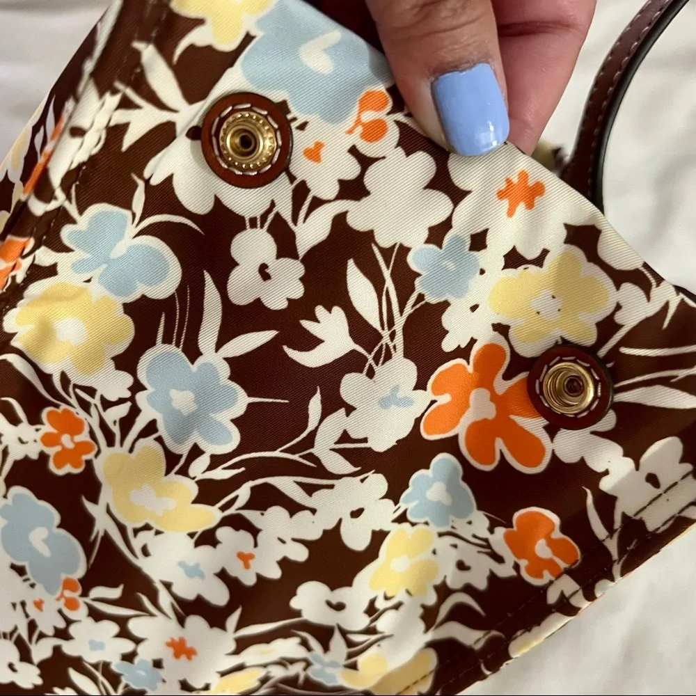 Tory Burch Ella Tote Mini “Lucky Meadow” - Picture 6 of 7